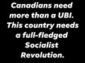 A Universal Basic Income is a good start, but this country needs to rid its self of capitalism all together and embrace socialism. It’s high time we, the Canadian people decided how the economy works, what we’ll focus on, what we’ll discard and what we’ll refine. The means of production belong in our hands, with the fruits of production shared equally. #socialism #socialistrevolution #ubi #universalbasicincome #canada