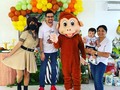Felicidades a Brunito!!!...con la #visitaexpress de nuestro monito bailarín....muchas felicidades...#somosplayhouse #fiestasafari #animalitosdelaselva #Playhouse