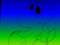Baby Yoshi Drawing with Color Edit