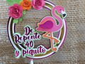 Topper para torta Contáctanos vía whatsapp al número 0424-7668433. . . . #pomponesmerida #caketopper