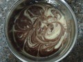 Marmoleado (vainilla y chocolate) Mezca para hacer un mini cakes!