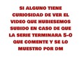 Mejor subimos el vídeo