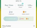 Just noticed the strength on this guy's move. Strongest I have had so far on a move #Pokemongo