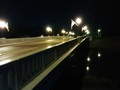 Late night #Pokemongo adventure picture of the bridge all lit up by the pokestop... really enjoying getting pictures while I'm out of the town and sights.