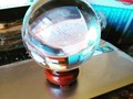 Bought this crystal ball today. Why cause it was on sale at the tarot place at the renaissance festival