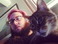 I lied. My kitty Cody is kicking it with me right now but shhh... Don't tell Rufus Jones cause he might get jelly haha. #catsofinstagram