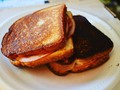 So in my video I made going up today I parody other types of youtubers. This picture is from my tutorial parody where I teach you how to do something really basic to pick fun at tutorial videos. Legit just two ham and cheese sandwiches fried in oil on a medium setting on the stove once the skillet and oil were heated. Two minutes frying on each side on the bottom one. One minute frying on each side on the top one. About two tbl spoons oil per each side. #cook #chef #youtube #youtuber #parody #simplefood so simple it's dumb
