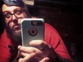 Scary garage mirror selfie. I never know where too look or how to at this point. #selfie