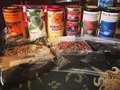TEA!!!!! Stocked back up on tea. Lose leaf and bagged tea. Loose leaf I got Keemun panda, blackberry sage, Chamomile, Icewine, hibiscus strawberry lemonade, and Raspberry dream. Bagged tea I got pumpkin spice, Jiaogulan, hibiscus pineapple lychee, Dream by the fire, comfort and joy, peppermint bark, orange ginger mint, and wild blueberry. Think I'm set on tea for awhile.