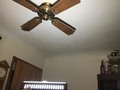 Testing the light out on the wall