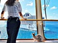 MSC - You... . A little extra cat eyes on the neighbors... _________________________________ Photo by @captainkatemccue #seafarersw#seawoman #officer #seaman #engineer#chiefofficer #navy #coolmariners #marinerslounge#sealife #merchantship #navigation #sail#shipping #humanatsea #shipspotting#marineengineer #enginecadet #engineofficer #pilot #containercarrier #balkcarrier #ship#offshore #sailing