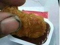 Aquí en #KFC para chuparse los dedos