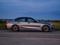 A light of excitement for darkening skies.   BMW M340i xDrive: Combined fuel consumption: 8.5 – 7.8/100 km according to WLTP; combined CO2 emissions: 192 – 177 g/km according to WLTP.  Further information: .  #BMWM #headlights #sedan #3Series