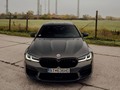 This face means business.   #BMWMrepost @samkoza @bmwslovensko   BMW M5 Competition: Fuel consumption in l/100 km (combined): 11.3-11.1 (WLTP); CO2 emissions in g/km (combined): 259-253 (WLTP)   Further information:    Acceleration (0-100 km/h): 3.3 s. Power: 460 kW, 625 hp, 750 Nm. Top speed (limited): 250 km/h (with optional M Drivers Package: 305 km/h).   Paint finish shown: BMW Individual Special Paint Alvit Grey metallic.   Check the link in our bio for the BMW Individual Visualizer to see more BMW Individual color options.  #BMWM #BMWM5 #carphoto #BMWInsta #BMWgram