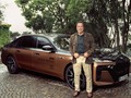 Star power 🤝 star power.  @schwarzenegger and THE i7 M70. #BMWM #ThisIsFastForwardism #THEi7M70 #Cannes2023 __ BMW i7 M70 xDrive: Combined power consumption: 23.8–20.8 kWh/100 km. Combined CO2 emissions: 0 g/km. Electric range: 488–560 kilometers. All data according to WLTP. Further information: .