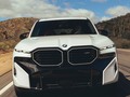 Dominating your attention.   BMW XM:  Fuel consumption in l/100km (combined): 1.6-1.5 (WLTP);  Electric power consumption in kWh/100 km (combined): 30.1-28.9 (WLTP);  CO2 emissions in g/km (combined): 36-33 (WLTP);  Electric range in km: 82-88 (WLTP)   Further information:   Acceleration (0-100 km/h): 4.3 s. Power: 480 kW, 653 hp, 800 Nm. Top speed (limited): 250 km/h (with optional M Drivers Package: 270 km/h).  Paint finish shown: Mineral White metallic.  #Arizona #desertvibes #drive #countryroads