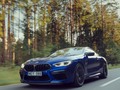 The shape of speed.  #BMWMrepost @arnoldasivanauskas  BMW M8 Competition Coupé: Fuel consumption in l/100 km (combined): 11.4-11.0 (WLTP); CO2 emissions in g/km (combined): 260-251 (WLTP)  Further information:   Acceleration (0-100 km/h): 3.2 s. Power: 460 kW, 625 hp, 750 Nm. Top speed (limited): 250 km/h (with optional M Drivers Package: 305 km/h).  Paint finish shown: BMW Individual Marina Bay Blue metallic.  Check the link in our bio for the BMW Individual Visualizer to see more BMW Individual color options.  #roadtrip #drive #countryroads #ontheroad