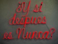 ¿Y si después es nunca?   Aprovechen las oportunidades, que la pena o el miedo no generan dinero,o recuerdos para la vida 😉