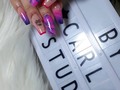 @bycarlastudio con los mejores servicios de uñas, pestañas y cejas .. con excelentes cursos para que ustedes puedan aprender las mejores técnicas del momento !!