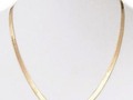 24 24" Herringbone Chain Necklace in 14k Gold Overlay is available at $49.99 #chain #gold