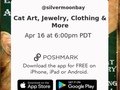 Everything kitty. Clothing, jewelry, and artwork. Join us tonight on Poshmark Live. #cats #kitty #kittycats #kitten #persian #tabby #catsofinstagram #art #tinart #vintage #cheshirecat #aliceinwonderland #poshmark #poshmarklive
