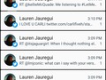 Esta piba se va por unos meses y después me llena de notificaciones LaurenJauregui calmate hermana