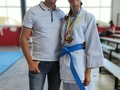 Te amo hija, éxitos medalla de oro en kata y plata en Kumite...