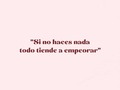 Quiero compartir con ustedes un consejo súper valioso (para mí). Hace un par de años, cuando trabajaba con @veroruizdelvizo la escuché decir "si no haces nada todo tiende a empeorar" y eso se me quedó grabado.  Cada vez que decía o sentía que todo estaba mal, entonces pensaba que si no hacía nada todo estaría peor. Porque era y sigue siendo mi decisión.  Es como mi respuestas a días de frustración, cuando todo parece derrumbarse. Solo respiro, tomo un break y pienso "si no hago nada, todo estará peor". Hoy quiero compartirlo con ustedes. Consejos he escuchado miles, pero creo que este podría ayudarnos hoy. • ¿Cuál es el mejor consejo que han escuchado o le han dado? Compártanlo aquí, capaz y alguien necesita leerlo ❤️👇🏼