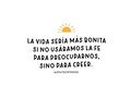 En estos días hablaba con mi psicóloga y le decía que me di cuenta que tengo mucha fe para lo malo.. o al menos en este último par de años.  Sí, y creo que admitirlo me quita un pesito de encima, porque pienso mucho en lo que puede pasar "mal", y pierdo el tiempo en lo que hoy está pasando "bien".  A veces hablando con Dios le digo, ¿Te imaginas que toda mi fe para lo malo, la usara para algo bueno? Mi vida sería de ensueño 😂  Lo que sí, y a fuera de broma, este año mi corazón ha estado en construcción, y mi espíritu empezó un proceso de renuncia y algo nuevo 🙊 y en eso nuevo solo quiero algo: recuperar mi fe para bueno, apartar mi mirada de las probabilidades, y vivir hoy, como si Jesús regresara esta noche, (que soñé con eso anoche por cierto 🙈).  Pd1: nada de lo que les escribo lo hago para cumplir una planificación, todo lo que les escribo es porque yo también lo estoy aprendiendo o ya pasé por ahí y ahora puedo contarles.  Pd2: ¿Ya escucharon el nuevo episodio @deintensidadesydudas? mi podcast 😍 si no lo han hecho, vayan, está en Spotify, Anchor y Google Podcast. Creo que también está en Apple podcast, si lo encuentran ahí, avísenme.  "Soy de carácter fuerte y por eso no le gusté 😐" así se titula.  Bye.