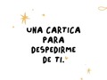 Una cartica para no perder la costumbre ❤️ 🤗✨ las quiero, y solo deseo que la presencia de Dios jamás se aparte de nosotras.