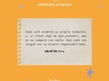 76/365 🤍 en el juego de la comparación siempre pierdes: porque si te comparas y eres mejor, te gana el orgullo. Y si te comparas y pierdes, te gana la frustación.
