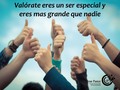 Valórate eres un ser especial y eres más grande que nadie. ¿Estas de acuerdo?  #plancreativo2017 #EIDHUMparaCRECER #VivirMejorConmigo #EIDHUM #crecer #vida #Felicidad #amor #amistad #vida #psicologia #motivacion #Barqusimeto #eventosLara #paz #hoy #coaching #crecimiento #TBT #desarrollopersonal #libertad #Emprendimiento #libro #bienestar #serfeliz #amalavida #Bqto