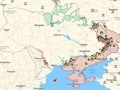 #Mapa, esta es la situación al dia de hoy en #Ucrania:   Las zonas rojas son bajo control ruso, y las verdes las áreas recuperadas.   Tenemos un ancho de frente de 2450 km, de los cuales 1105 km están en combate activo.