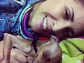 My baby y yo #tabodormilon #tabo #mydog  Feliz noche. 😘💓🐶