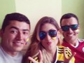 Felices y orgullpsos de un equipo tan profecional. #yocreo #miseleccióncolombia @jdavidss321
