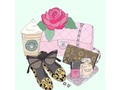 Con estos objetos me identifico yo... #fashion #ilustración #pick 💓🎀