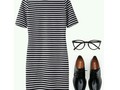 Son uno de mis básicos favoritos!  Pienso que una camisa de rayas negras con blanco o un vestido de rayas negras con blanco no puede faltar en nuestro armario.  Y unos zapatos estilo oxford!  Lo acompañaría con un lindo sombrero.  @shoppinkstyle  #yosoyshoppinkstyle
