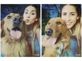 Con la princesa más hermosa!  Y próximamente mamá.  #nanaInda 💓🐕