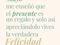 La verdadera felicidad no la tienes que ir a buscar, porque la verdadera felicidad esta es dentro de ti 💖…   No más decir:  “Seré feliz en un futuro cuando ….” “Seré feliz cuando tenga…” “Seré feliz cuando ese sueño llegue”   Ya basta de esto… vive el ahora, disfruta el ahora, cumple tus sueños ahora, no esperes el mañana porque ni tú ni yo sabremos que pasará… (el futuro es incierto).   Aprende a disfrutar del PROCESO 💖💪.