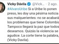 y hace unos días preguntándose que qué estaba pasando en Colombia con las masacres VickyDavilaH ...