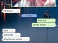 hoy me desperté y mi mamá no estaba, le pregunté que dónde andaba y esto me responde, menos mal la rebelde soy yo.