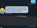 si no me van a llegar mensajes así, no quiero nada.
