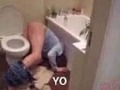 los que estaban en el baño mientras tembló