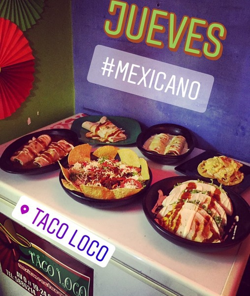 JUEVES Mexicano!!! para disfrutar en 🇲🇽Taco Loco 🇲🇽Chelas frías