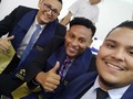 Mis compañeros de especialización en derecho admimistrativo  Aris y Freddy valiente