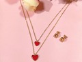 🌸Juego Corazón 🌸 ✨ Acero inoxidable ✨ 💸$26.000💸 . . . . . . . #mujereslindas #candongas #bisuteriabogota #mujeresbogotanas #bisuteriaenacero #bisuteriafina #joyeriaenacero #bogota #mujer #accesoriosbogota #joyascolombia #accesorioscolombia #regalosenbogota #aretesmedellin #acerorodinado #collarcorazon