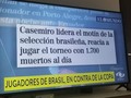 Lo selección de Brasil, para por su pueblo y acá les queda grande.