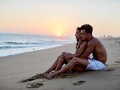 Watching the sunset ☀️ @marcojimenez9 . . 📸 @reallysortofamazing . . #newportbeach #sunset #romanticmoments #marriedlife #oceanside #togetherforever