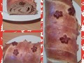 Pan de jamón tropical tropical: tocineta, plátanos y aceitunas. 6$