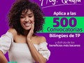 ¡Quien aplica es quien lo goza! ⚡️  Estos son solo algunos de los beneficios que puedes empezar a disfrutar si aplicas a las 500 Convocatorias Bilingües que tenemos abiertas. 😎  Entra ya a TPjobscolombia.com